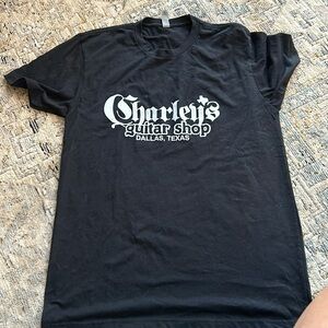 Charley’s Guitar Shop black medium shirt